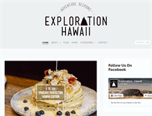 Tablet Screenshot of explorationhawaii.com